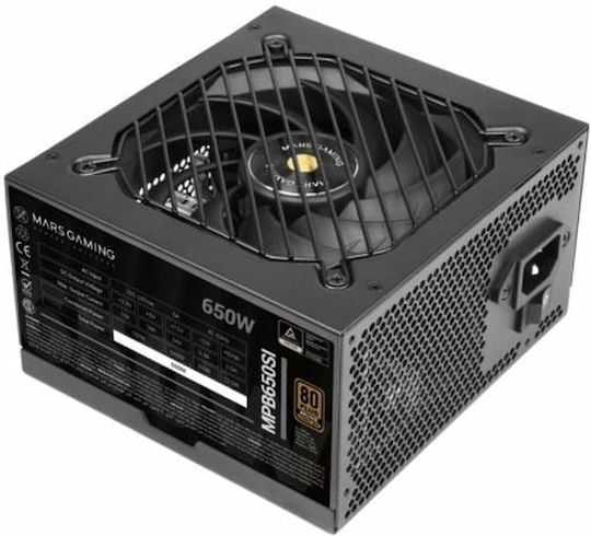 Mars Gaming MPB750SI 750W Μαύρο Τροφοδοτικό Υπολογιστή Full Wired 80 Plus Bronze