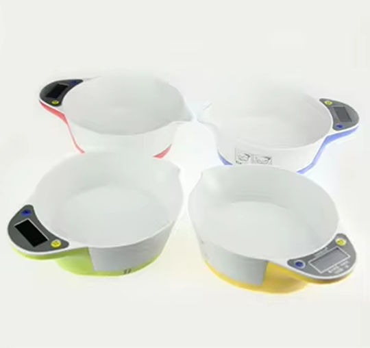 Automatic Dog and Cat Bowl from ABS Plastic 21.5x16.5x6.5cm with Scale