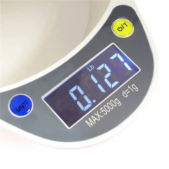 Automatic Dog and Cat Bowl from ABS Plastic 21.5x16.5x6.5cm with Scale