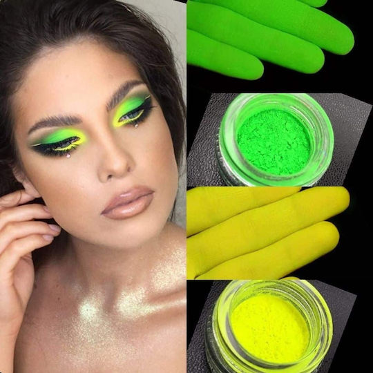 Kajol Beauty Fard de Pleoape Matifiant Pudră Intense Neon Green 1gr