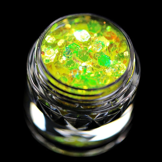Kajol Beauty Glitter Cosmetic Fard de Pleoape Pudră cu Culoare Verde 1gr