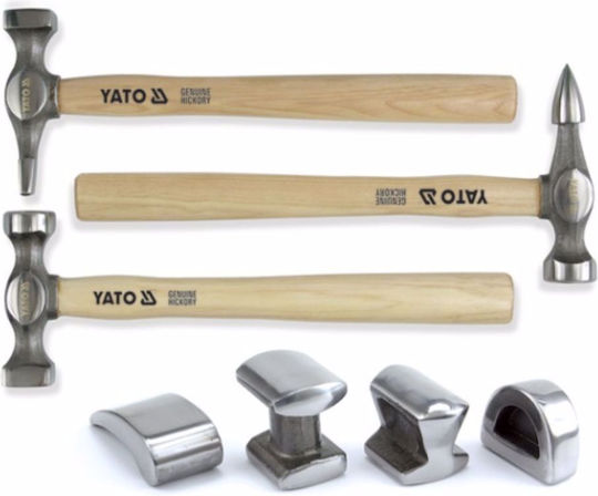 Yato Комплект Чукове & Накладки за Автокузов 7бр Комплект 4.9kg YT-4590