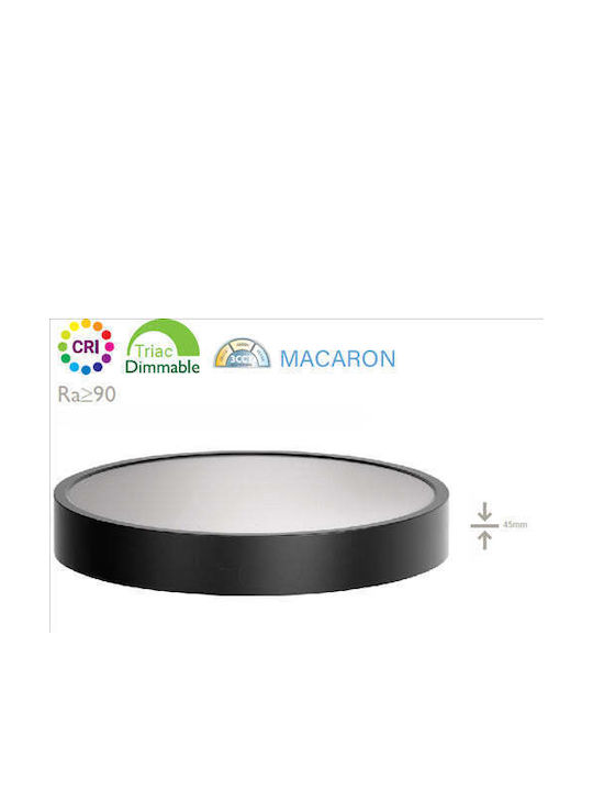 Fos me Rotund Panou LED Putere 24W 30x30cm.