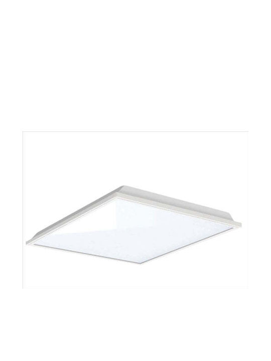 Fos me Τετράγωνο Χωνευτό LED Panel 48W με Ψυχρό Λευκό Φως 6500K 60x60εκ.