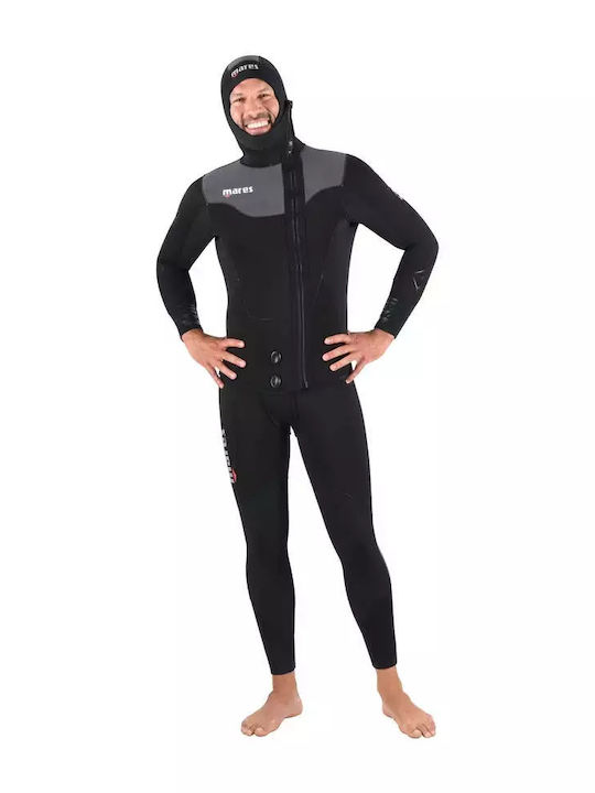 Mares Dual Full Wetsuit Double-Lined with Zip Black 5mm