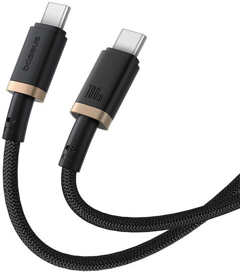 Baseus Dura USB 2.0 Kabel USB-C männlich - USB-C 100W PD Schwarz 1m P10377803U01-00