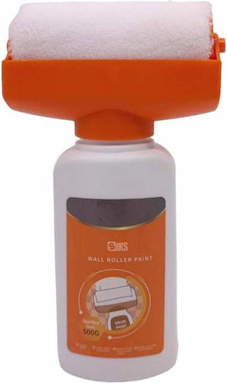 Siks Trafalet pentru vopsit pereți cu rezervor inclus Lavabil Kit de reparație instantanee pentru pereți vopsea albă Anti-mucegai Reutilizabil 500 ml Alb