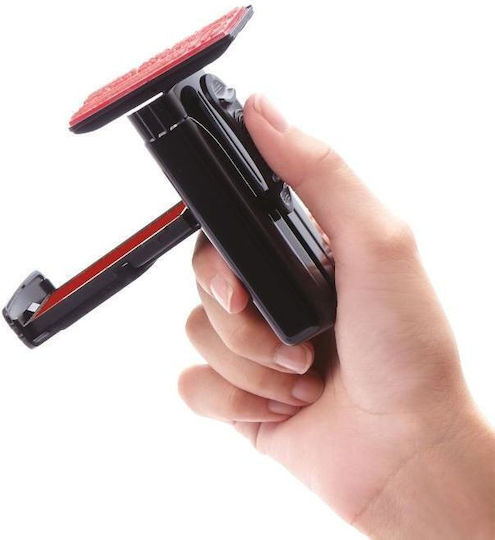 Shiny Rectangular Self-Inking Pocket Text Stamp With Black Ink