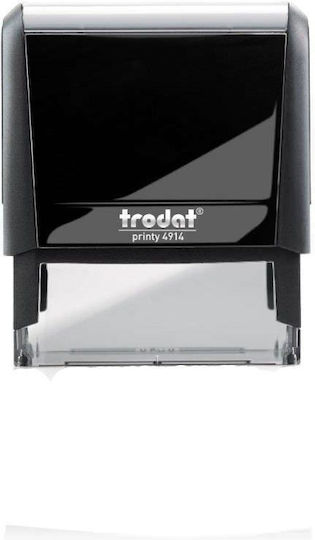 Trodat Printy Rectangular Self-Inking Text Stamp with Black Ink