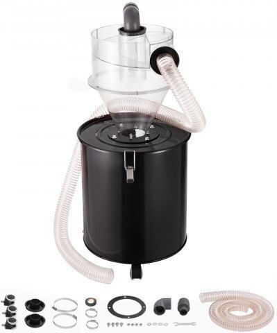 Separator de praf ciclon Vevor pentru aspirator, rezervor de 4", 50L