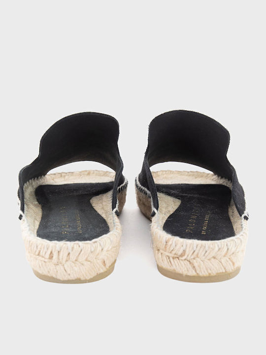 Flat Mules in Black Color