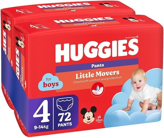 Huggies Πάνες με Αυτοκόλλητο No. 4 για 9-14kg 72τμχ