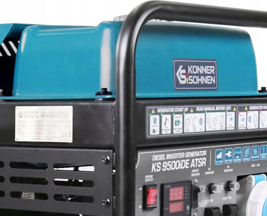 Könner & Söhnen ATSR Generator Inverter Petroleum Four-stroke with Maximum Power 12.5kVA