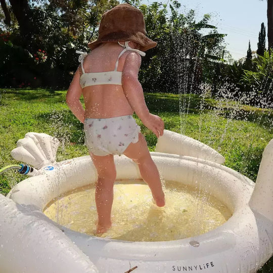 Sunnylife Princess Swan Piscină Rotundă Pentru Copii PVC Gonflabilă 55lt 135x41cm