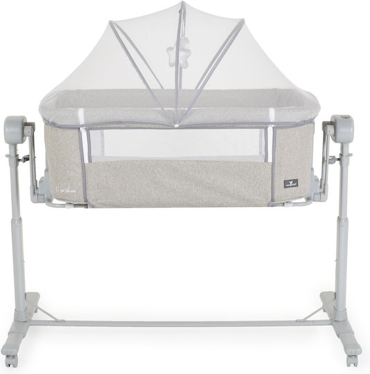 Cangaroo Cradle-Park C`est la Vie with Mattress and Wheels Light Grey