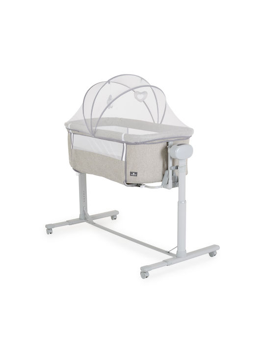 Cangaroo Cradle-Park C`est la Vie with Mattress and Wheels Light Grey