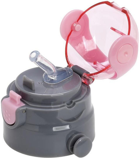 Ecolife Анталактическо Капаче за Термос 400ml от Пластмаса Розов