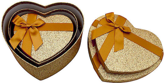 Box für Geschenke Gold 3Stück