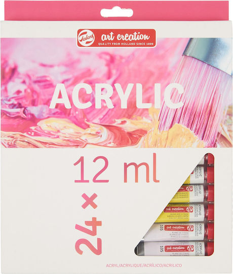 Royal Talens Art Creation Acrylic Paint Set in Multicolour color 12ml 24pcs