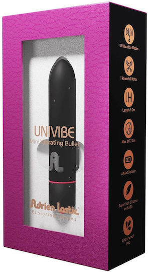 Adrien Lastic Univibe Mini Δονητής 9cm Black