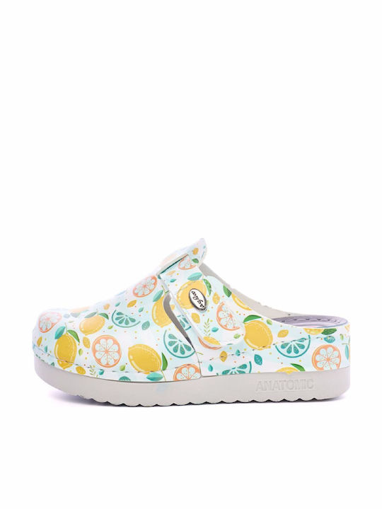 Sunshine Damen Anatomisch Clogs Gelb