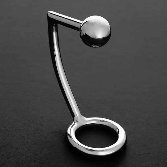 Shots Steel Intruder Metal Butt Plug With C-Ring