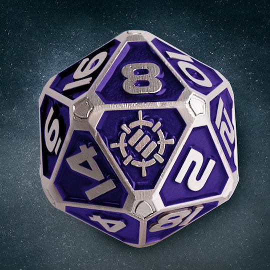 Enhance 7pc Metal Rpg Dice Collector's Edition Purple