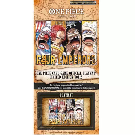 Namco - Bandai One Piece Card Game - Ограничено Издание Том 2 Официална Постелка за Игра Четиримата Императори One Piece
