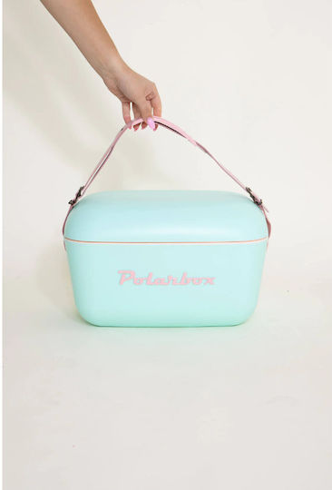 Polarbox Classic & Pop Style Portable Fridge 12lt Light Blue - Pink