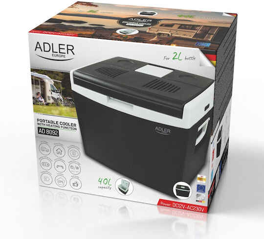 Adler Frigider Portabil Termoelectric 40l 12V / 230V Negru