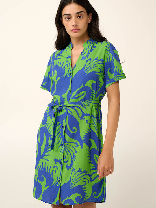 Sommer Mini Damenkleid Grün Jolly