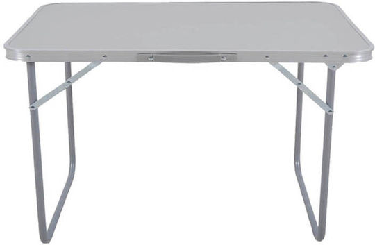 Ankor Table Metal for Camping Foldable 40x60x25cm Silver