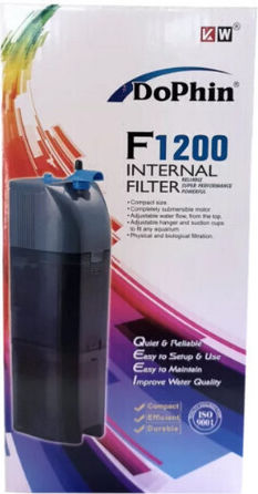 Dophin KF150 Mini Internal Filter for Aquariums up to 200lt with Performance 200lt/h