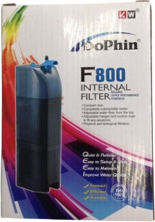 Dophin KF150 Mini Internal Filter for Aquariums up to 200lt with Performance 200lt/h