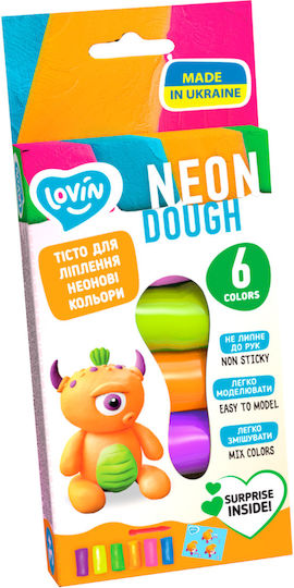 Okto Πλαστελίνες σε Κουτί Neon για 3+ Ετών, 6τμχ