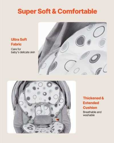 Vevor Elektrisch Baby Relax Gray für Kind bis 9kg