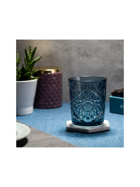 ONIS Set of Glasses Water made of Glass in Blue Color 350ml 6pcs