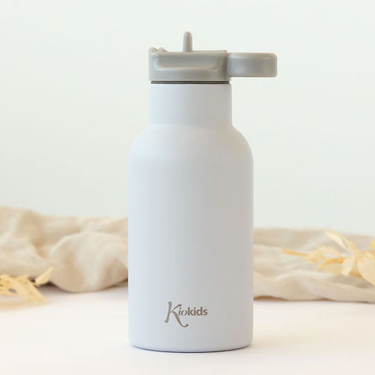 Kiokids Sticlă Pentru Copii Thermos Oțel Inoxidabil Gri 350ml