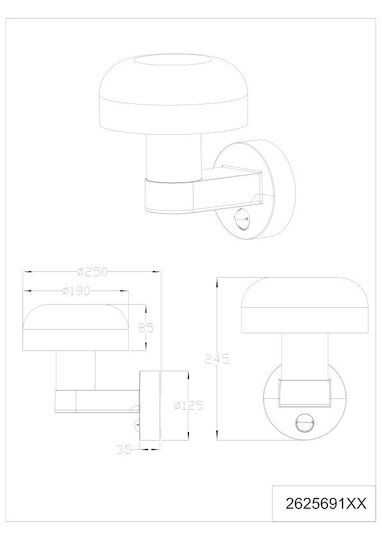 Trio Lighting Fraser Επιτοίχιο Εξωτερικό Φωτιστικό Trio Lighting Fraser Επιτοίχιο Εξωτερικό Φωτιστικό