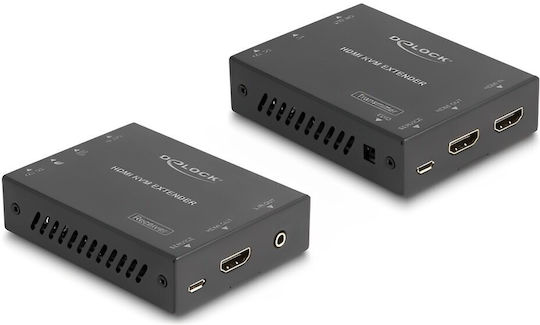 Hdmi Extender Delock Set Over Cat.6 Cable 4k 60 Hz 50 M