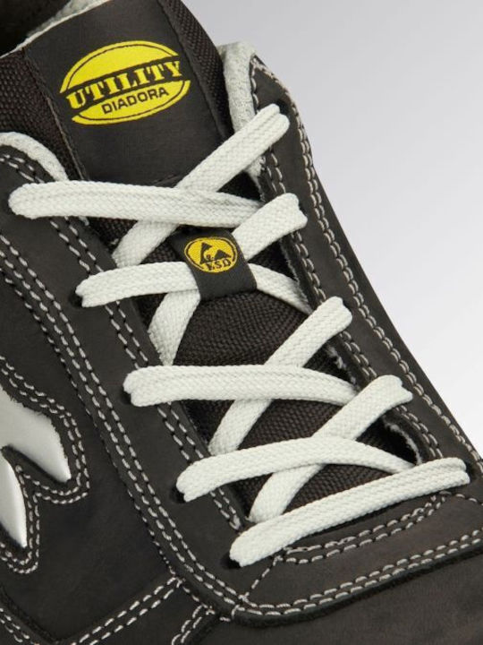 Utility Diadora Waterproof Safety Shoe Black Run Low S3s Fo Sr Esd En Iso 20345:2022 181154