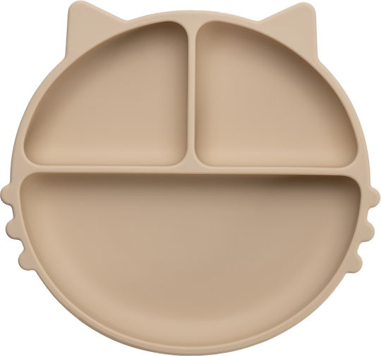 AppeKids Baby Food Plate made of Silicone Beige