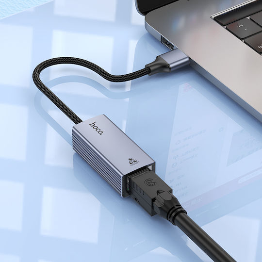 Hoco UA37 Αντάπτορας Δικτύου USB με Ενσύρματη Σύνδεση Gigabit Ethernet