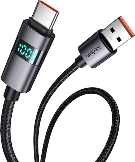 Mcdodo LED USB 2.0 Kabel USB-C männlich - USB-A 100W Schwarz 1.2m (CA-6520)