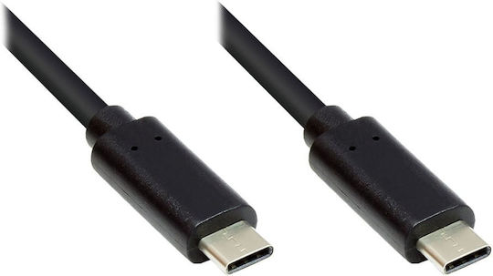 Good Connections Braided USB 3.1 Cable USB-C male - USB-C 100W PD Μαύρο 2m GC-M0115