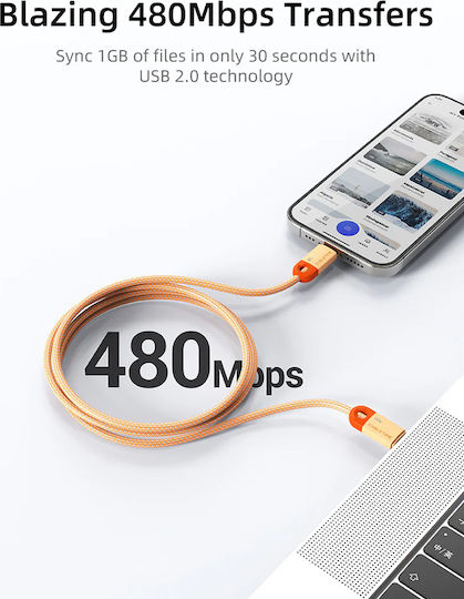 Cabletime Geflochtenes USB 2.0 Kabel USB-C männlich - USB-C 60W PD Schwarz 0,25m CT-CM60-PBW
