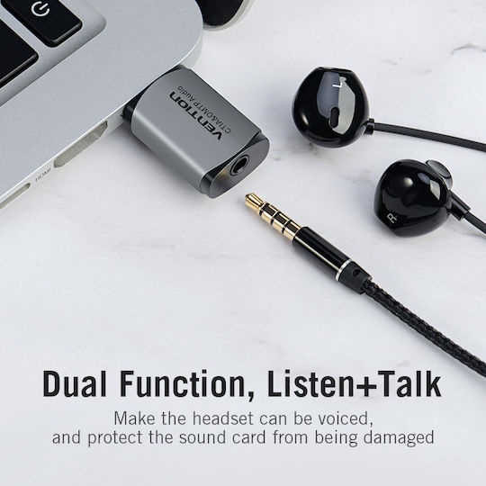 Vention Audio Konverter Usb-a Zu 3.5mm Soundkarte Cdlh0