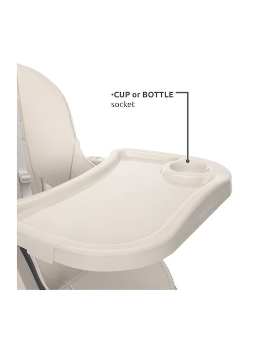 Lorelli Tummy Time Foldable Baby Highchair with Adjustable Height Gray
