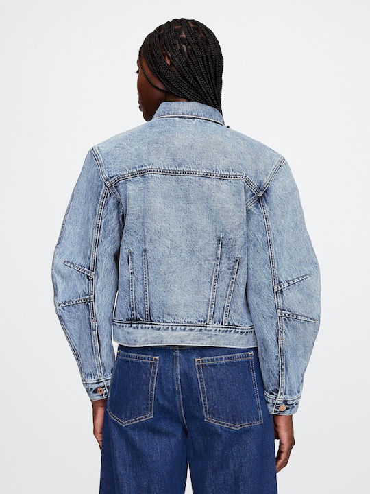 Lang Damen Jeansjacke Medium Wash