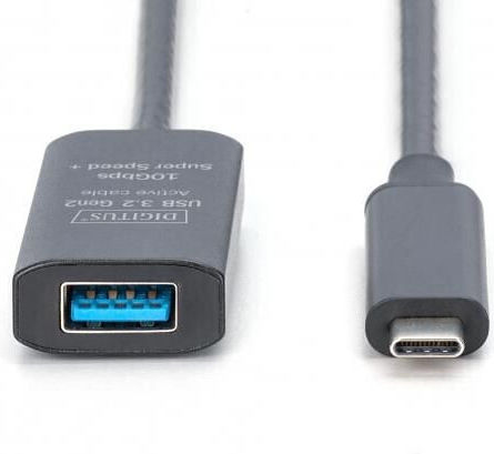 Digitus USB 2.0 Cablu USB-A - USB-A female Negru 5m DA-73113